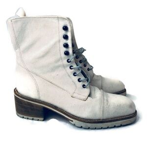 Boots Laced Hand Made in Italy Boots off white - PRET 7.5